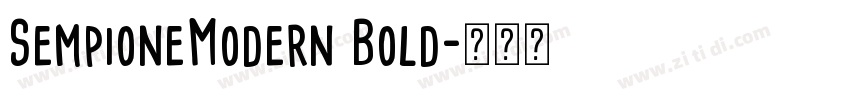 SempioneModern Bold字体转换